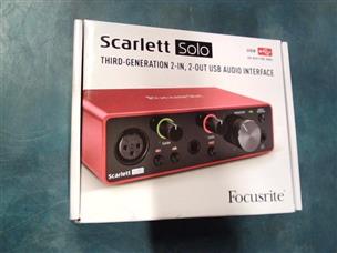 Focusrite Scarlett Solo 3rd Gen. Audio Interface - 815301005179